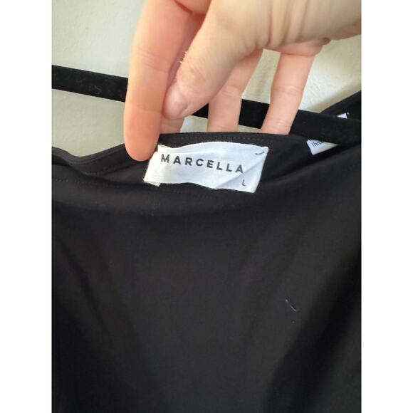 NWOT Marcella Sylvan One-Shoulder Top in Black SZ L - Picture 6 of 8